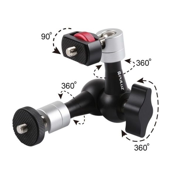 PULUZ 7 inch Aluminium Alloy Adjustable Articulating Friction Magic Arm - Image 5