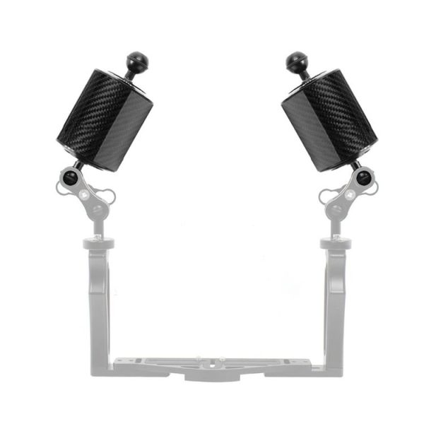 PULUZ 6.1 inch 15.5cm Length 80mm Diameter Dual Balls Carbon Fiber Floating Arm, Ball Diameter: 25mm, Buoyancy: 400g Phone - Image 5