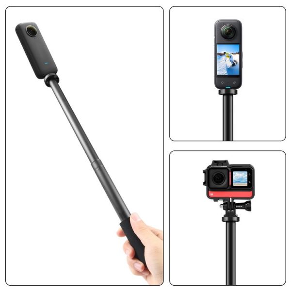 PULUZ Handheld Adjustable Aluminum Alloy Tripod Mount Monopod Extension Central Shaft Rod - Image 5