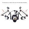 PULUZ 7 inch 18cm Length 20.8mm Diameter Dual Balls Carbon Fiber Floating Arm, Ball Diameter: 25mm (Black) - Image 5