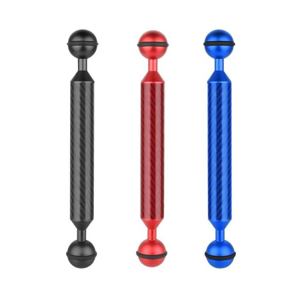 PULUZ 7 inch 18cm Length 20.8mm Diameter Dual Balls Carbon Fiber Floating Arm, Ball Diameter: 25mm (Black) - Image 9