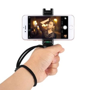 PULUZ Vlogging Live Broadcast Handheld Grip Selfie Rig Stabilizer ABS Tripod Adapter Mount with Cold Shoe Base & Wrist Strap