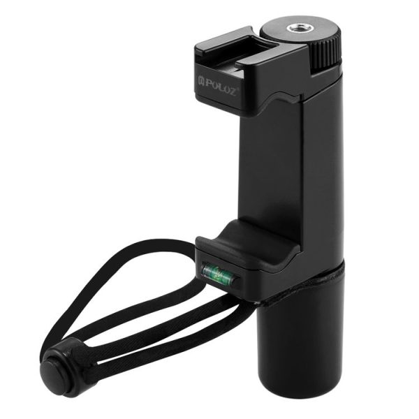 PULUZ Vlogging Live Broadcast Handheld Grip Selfie Rig Stabilizer ABS Tripod Adapter Mount with Cold Shoe Base & Wrist Strap - Image 2