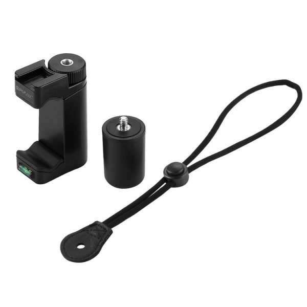 PULUZ Vlogging Live Broadcast Handheld Grip Selfie Rig Stabilizer ABS Tripod Adapter Mount with Cold Shoe Base & Wrist Strap - Image 3