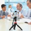 PULUZ Vlogging Live Broadcast Handheld Grip Selfie Rig Stabilizer ABS Tripod Adapter Mount with Cold Shoe Base & Wrist Strap - Image 8