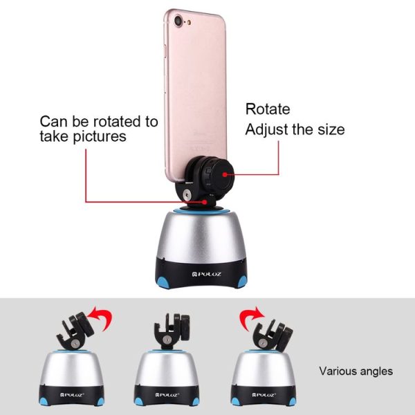 PULUZ Phone Mount Metal Clamp for 360 Degree Rotation Panoramic Head - Image 6