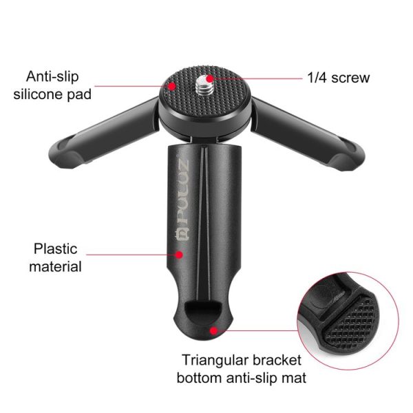 PULUZ Portable Folding Plastic Tripod for Cell Phones - Image 3