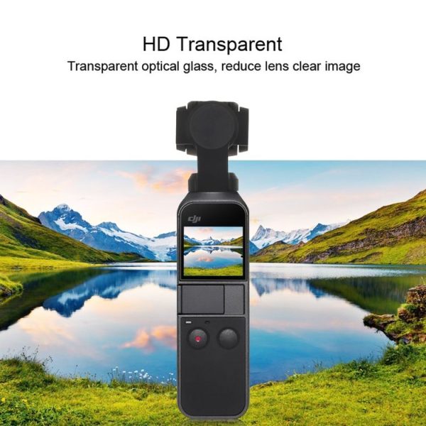 PULUZ 9H 2.5D HD Tempered Glass Lens Protector + Screen Film for DJI OSMO Pocket Gimbal - Image 9