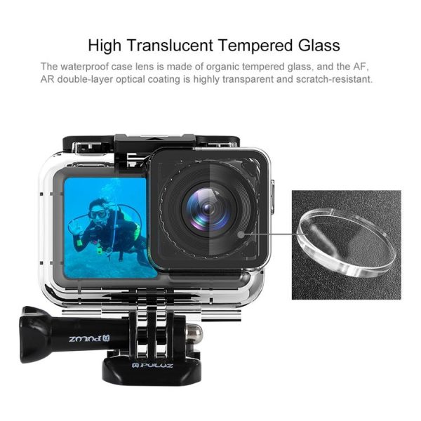 PULUZ 61m Underwater Waterproof Housing Diving Case for DJI Osmo Action, with Buckle Basic Mount & Screw - Image 4