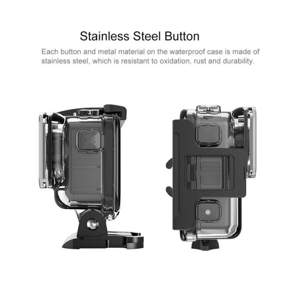 PULUZ 61m Underwater Waterproof Housing Diving Case for DJI Osmo Action, with Buckle Basic Mount & Screw - Image 5