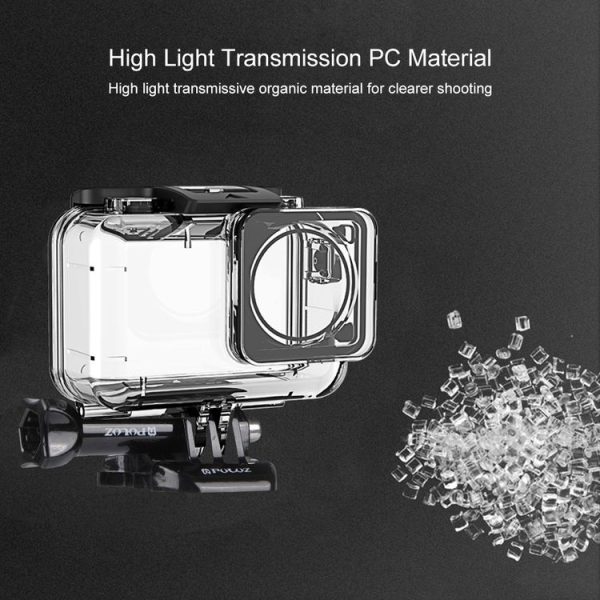 PULUZ 61m Underwater Waterproof Housing Diving Case for DJI Osmo Action, with Buckle Basic Mount & Screw - Image 6