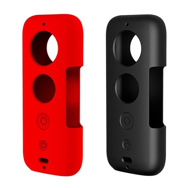 PULUZ Silicone Protective Case with Lens Cover for Insta360 ONE X (Red) - Image 7