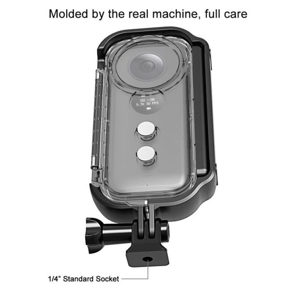 PULUZ 30m Underwater Waterproof Housing Protective Case for Insta360 ONE X, with Buckle Basic Mount & Screw - Image 4
