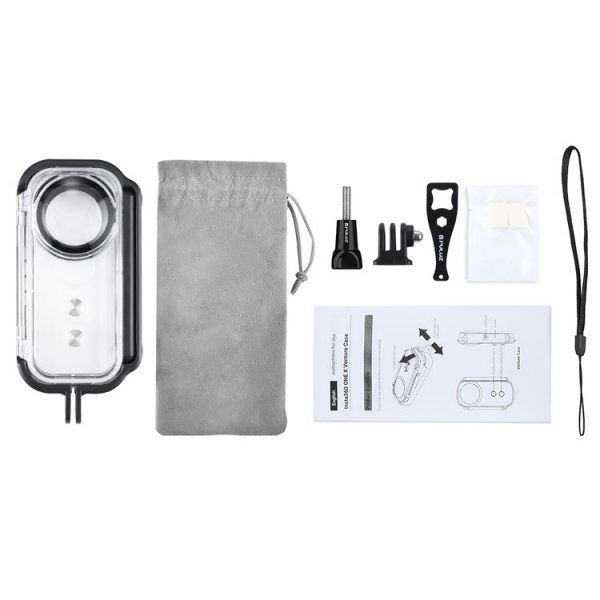 PULUZ 30m Underwater Waterproof Housing Protective Case for Insta360 ONE X, with Buckle Basic Mount & Screw - Image 9