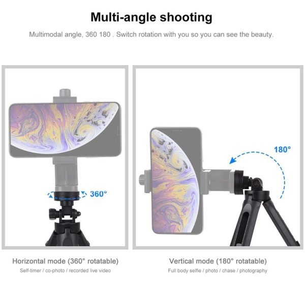 PULUZ Pocket 5-mode Adjustable Desktop Tripod Mount with 1 / 4 inch Screw for DSLR & Digital Cameras, Adjustable Height: 16.5-21.5cm - Image 5