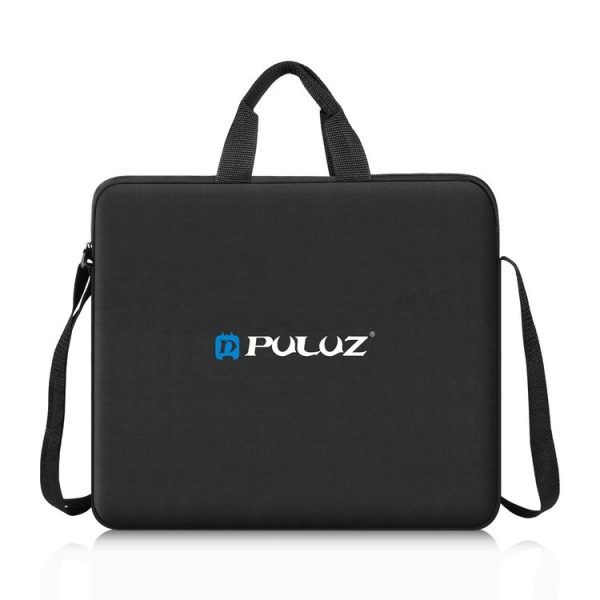 PULUZ 12 inch Ring LED Lights Portable Zipper Storage Bag Shoulder Handbags, Size: 38cm x 33cm x 3cm (Black) - Image 2