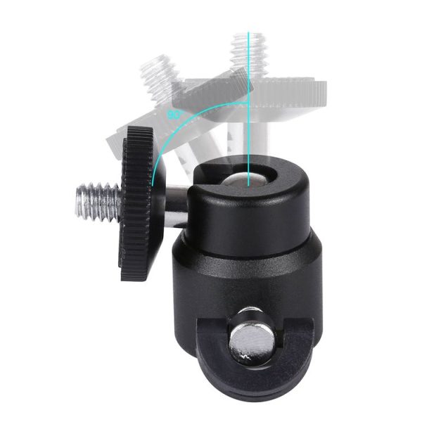PULUZ 1 / 4 inch Screw Metal Tripod Ball Head Adapter with Lock - Image 4