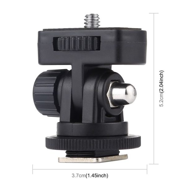 PULUZ 1 / 4 inch Screw Thread Cold Shoe Tripod Mount Adapter - Image 3