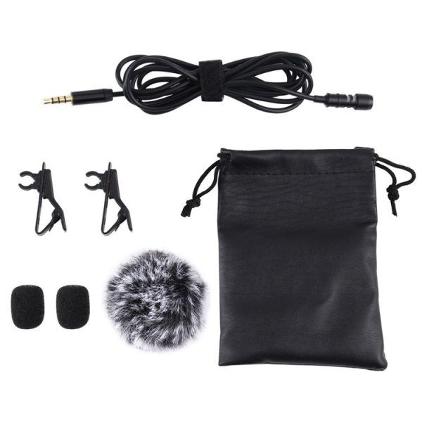 PULUZ 1.5m 3.5mm Jack Lavalier Wired Condenser Recording Microphone - Image 10