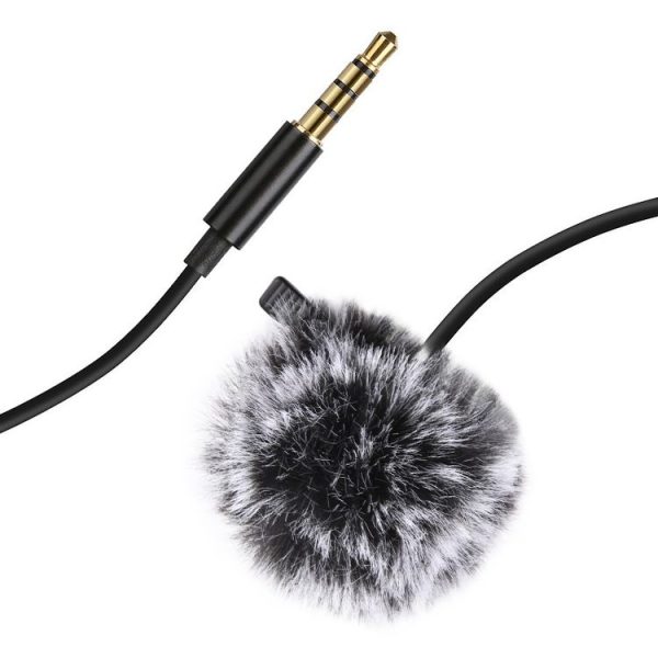 PULUZ 1.5m 3.5mm Jack Lavalier Wired Condenser Recording Microphone - Image 2