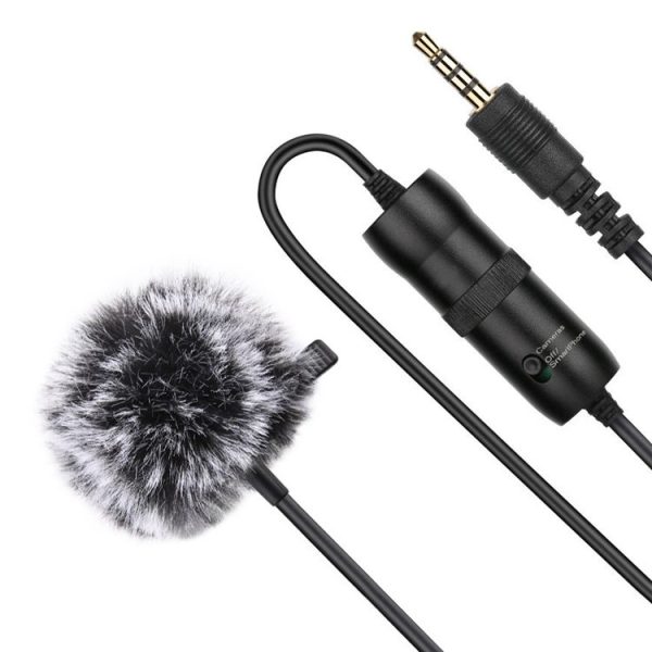 PULUZ 3.5mm Jack Lavalier Omnidirectional Condenser Recording Video Microphone, Length: 6m - Image 2