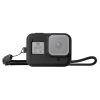 PULUZ Silicone Protective Case Cover with Wrist Strap for GoPro HERO8 Black (Black)