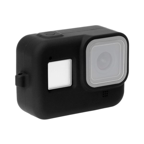 PULUZ Silicone Protective Case Cover with Wrist Strap for GoPro HERO8 Black (Black) - Image 2