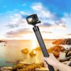 PULUZ Carbon Fiber Extension Monopod Pole Rod Extendable Stick for DJI / MOZA / Feiyu V2 / Zhiyun G5 / SPG Gimbal, Length: 35cm (Black) - Image 6