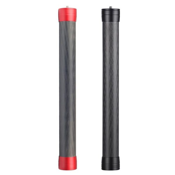 PULUZ Carbon Fiber Extension Monopod Pole Rod Extendable Stick for DJI / MOZA / Feiyu V2 / Zhiyun G5 / SPG Gimbal, Length: 35cm (Black) - Image 7