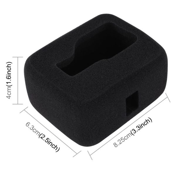 PULUZ for GoPro HERO8 Black Foam Windshield Housing Case (Black) - Image 4