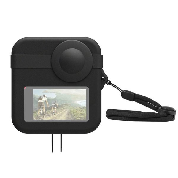 PULUZ for GoPro Max Dual Lens Caps Case + Body Silicone Protective Case (Black)