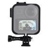 PULUZ ABS Plastic Shockproof Side Frame Mount Protective Case with Base & Long Screw for GoPro Max (Black)