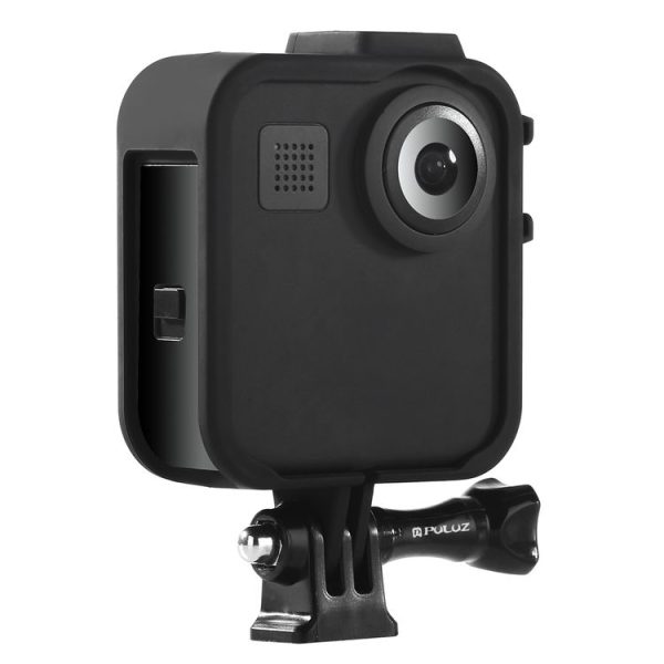 PULUZ ABS Plastic Shockproof Side Frame Mount Protective Case with Base & Long Screw for GoPro Max (Black) - Image 5