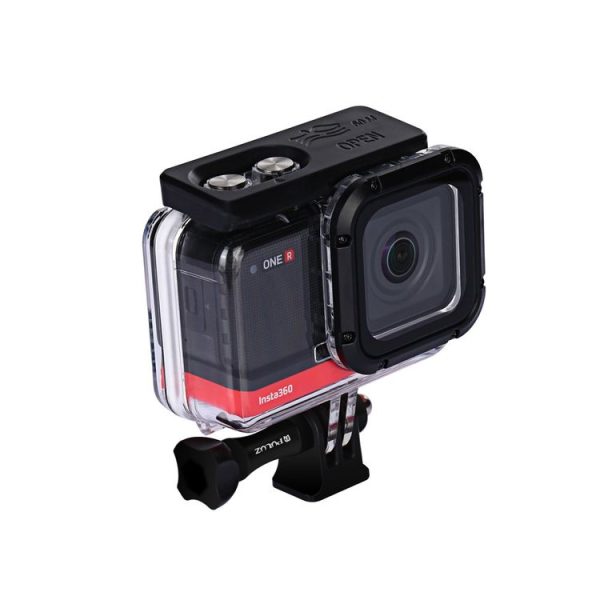 PULUZ 60m Underwater Depth Diving Case Waterproof Camera Housing for Insta360 ONE R 4K Wide-angle Edition (Transparent) - Image 4