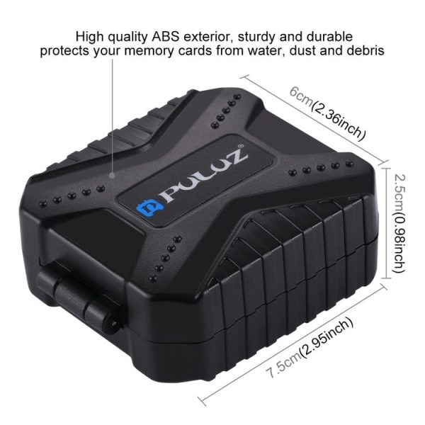 PULUZ 11 in 1 Memory Card Case for 3SIM + 2XQD + 2CF + 2TF + 2SD Card - Image 7