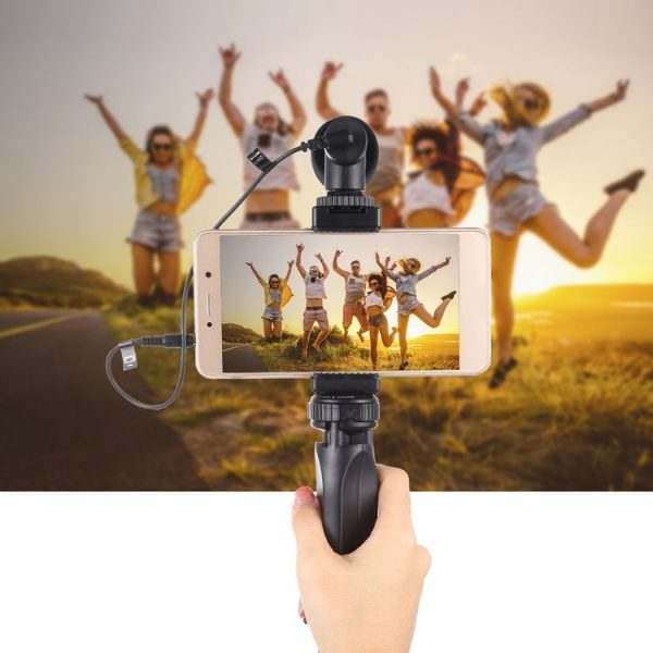 PULUZ Pocket Mini Plastic Tripod Mount with Phone Clamp for Smartphones (Black) - Image 7