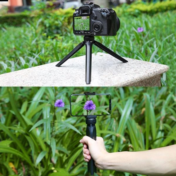 PULUZ Pocket Mini Plastic Tripod Mount with Phone Clamp for Smartphones (Black) - Image 8
