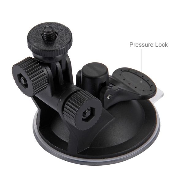 PULUZ Car Suction Cup Mount with Screw & Tripod Mount Adapter & Storage Bag for GoPro, Insta360, DJI and Other Action Cameras - Image 3