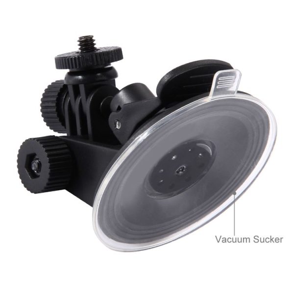 PULUZ Car Suction Cup Mount with Screw & Tripod Mount Adapter & Storage Bag for GoPro, Insta360, DJI and Other Action Cameras - Image 4