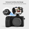 PULUZ Camera Vlog Selfie Flip Screen with Cold Shoe Mount Adapter for Mirrorless Camera (Black) - Image 4
