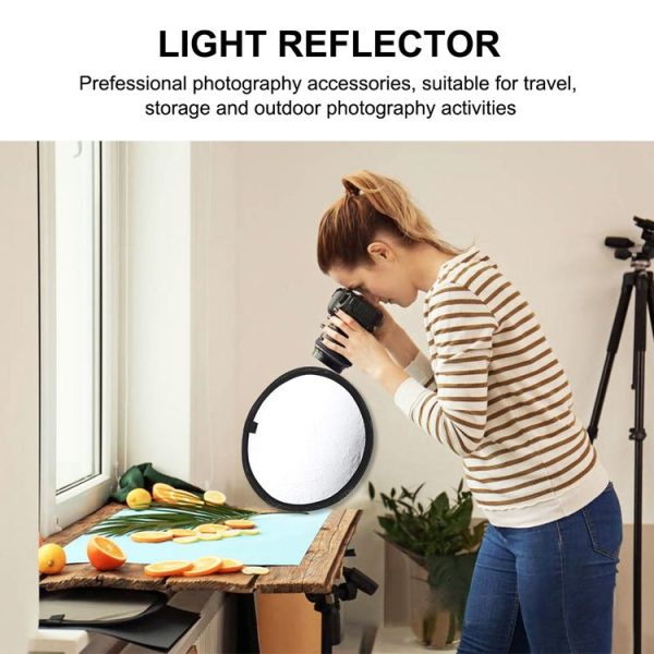 PULUZ 30cm 2 in 1 Silver / Gold Folding Photo Studio Reflector Board - Image 6