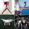 PULUZ Aluminum alloy Frame Mount Protective Case Cage with Cold Shoe Base Slot & Tripod Base Adapter for Insta360 One R (Red) - Image 8