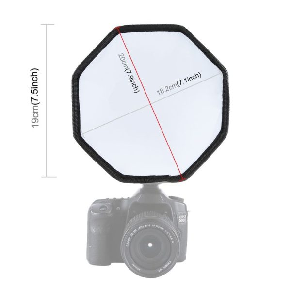 PULUZ 20cm Octangle Style Foldable Soft Flash Light Diffuser Softbox - Image 7