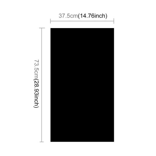 PULUZ Photography Background PVC Paper for Studio Tent Box, Size: 73.5cm x 36cm (Black) - Image 4
