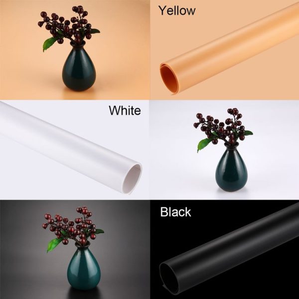 PULUZ Photography Background PVC Paper for Studio Tent Box, Size: 73.5cm x 36cm (Black) - Image 7