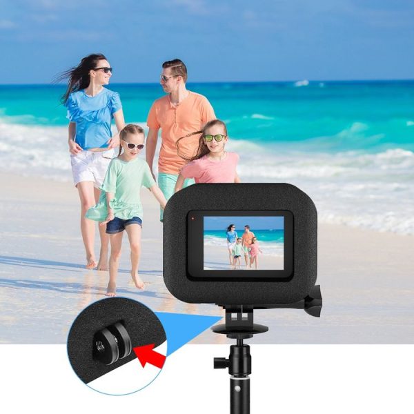 PULUZ for GoPro HERO12 Black / 11 Black / 10 Black / 9 Black Foam Windshield Housing Case (Black) - Image 6