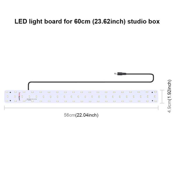 PULUZ 30W 1690LM 60 LEDs SMD 5730 5500K Aluminum Base Light Panel for 60cm Studio Tent - Image 4