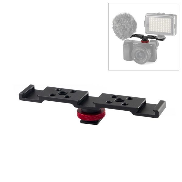 PULUZ Three-head Cold Shoe Bracket Mount (Black)