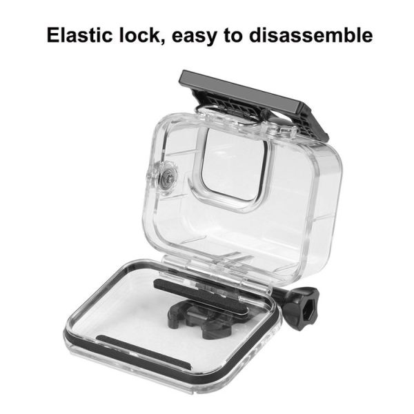 GoPro HERO13 Black / 12 Black / 11 Black / 10 Black / 9 Black PULUZ 60m Waterproof Housing Protective Case with Buckle Basic Mount & Screw - Image 4