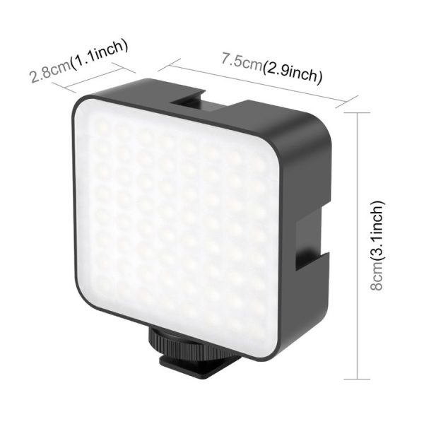 PULUZ 64LED 5W Video Splicing Fill Light for Camera / Video Camcorder (Black) - Image 2